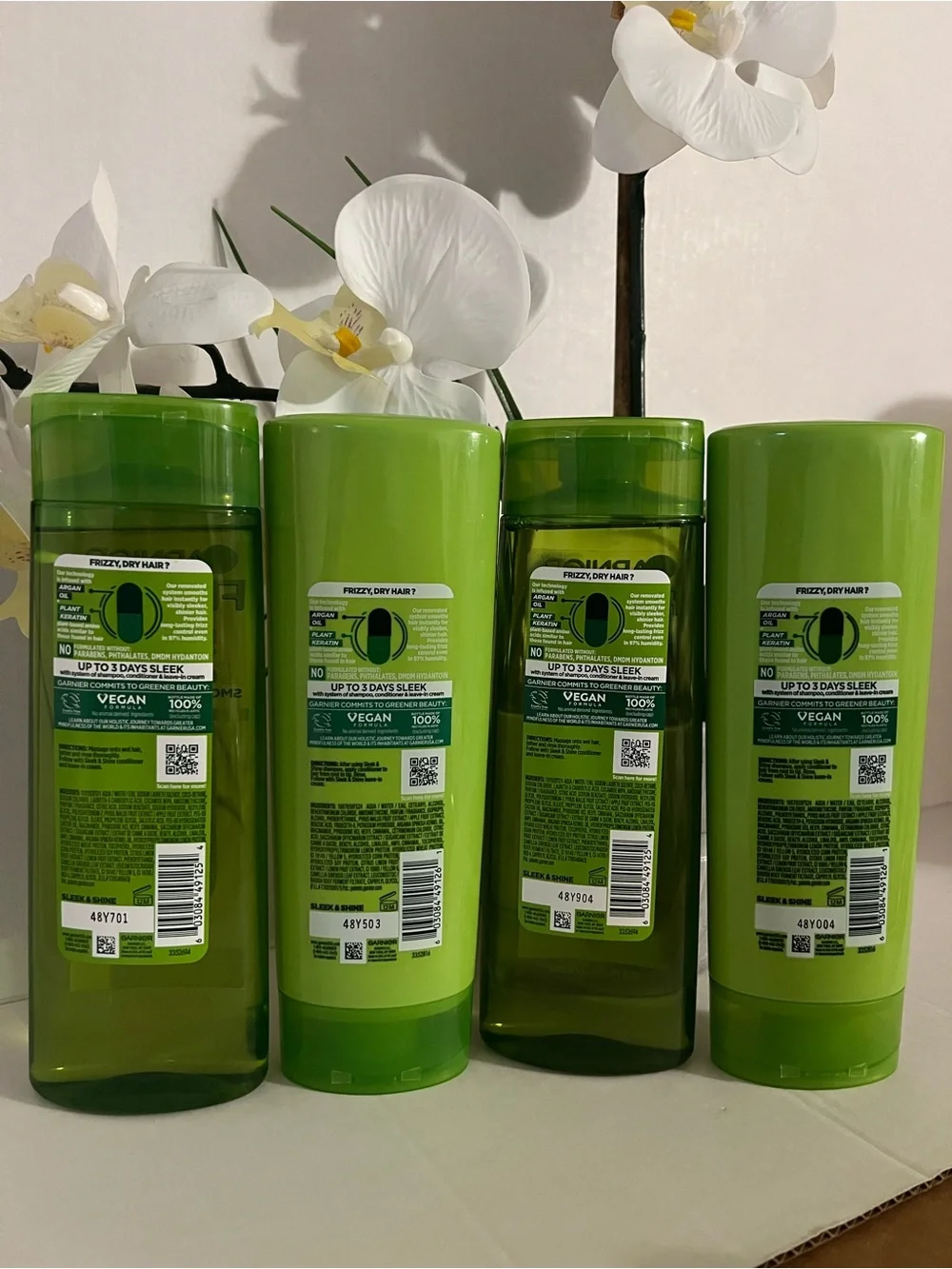 Garnier Fructis Sleek & Shine Green Shampoo & Conditioner Set